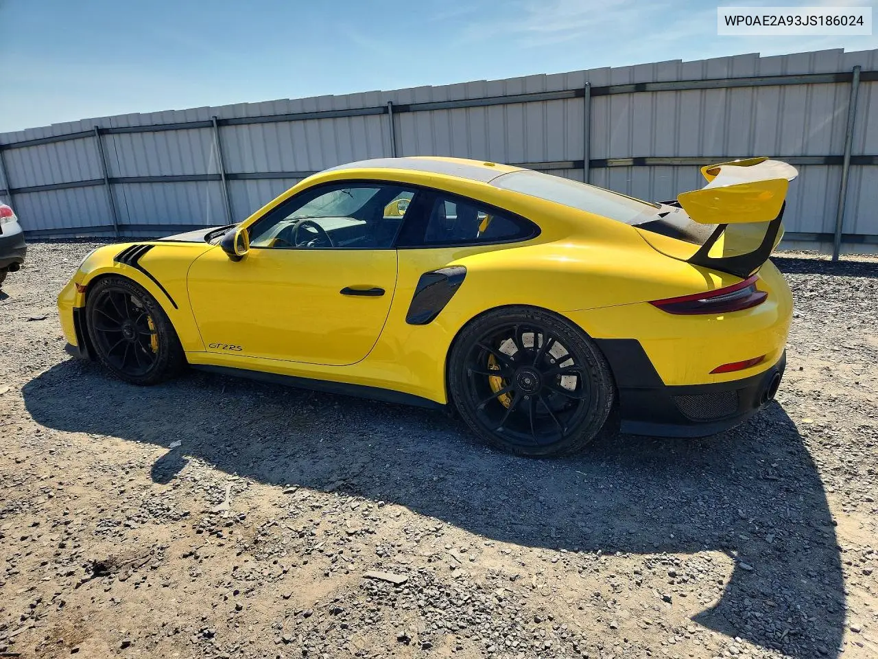 2018 Porsche 911 Gt2 Rs VIN: WP0AE2A93JS186024 Lot: 59167236