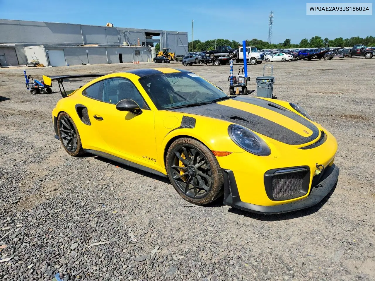 2018 Porsche 911 Gt2 Rs VIN: WP0AE2A93JS186024 Lot: 59167236