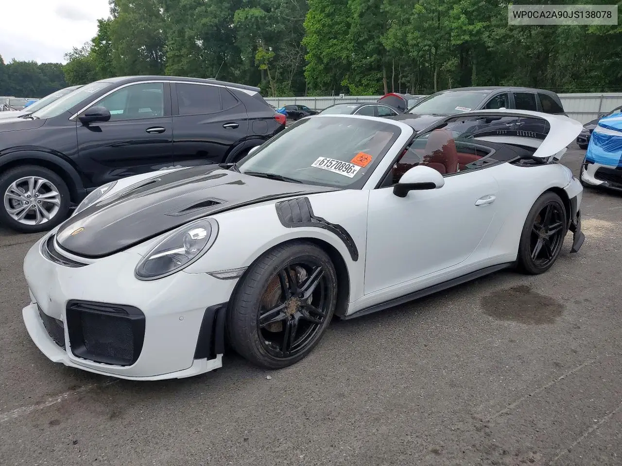 2018 Porsche 911 Carrera VIN: WP0CA2A90JS138078 Lot: 61570896