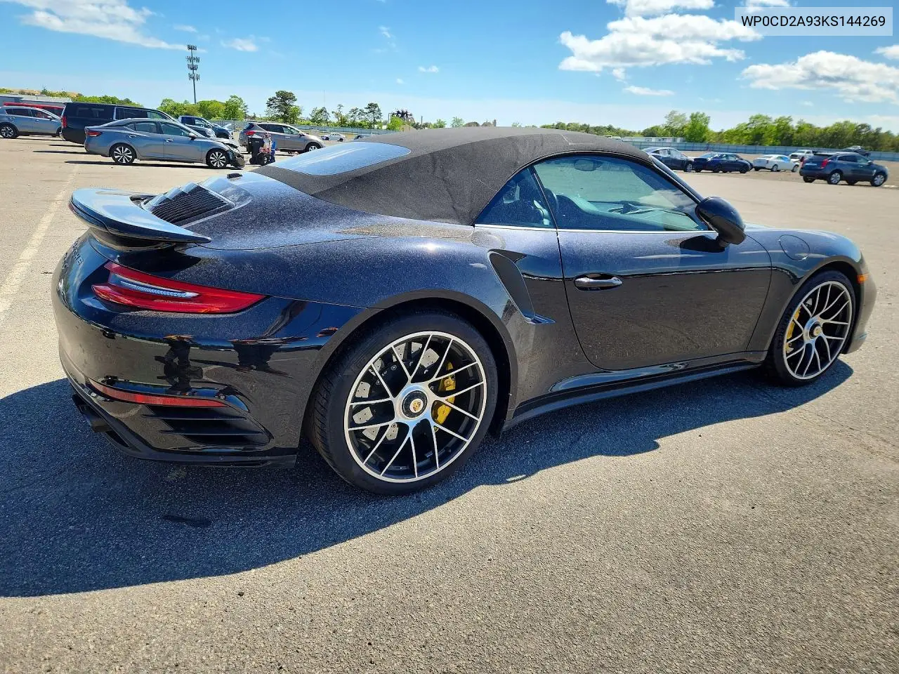 2019 Porsche 911 Turbo VIN: WP0CD2A93KS144269 Lot: 55308496