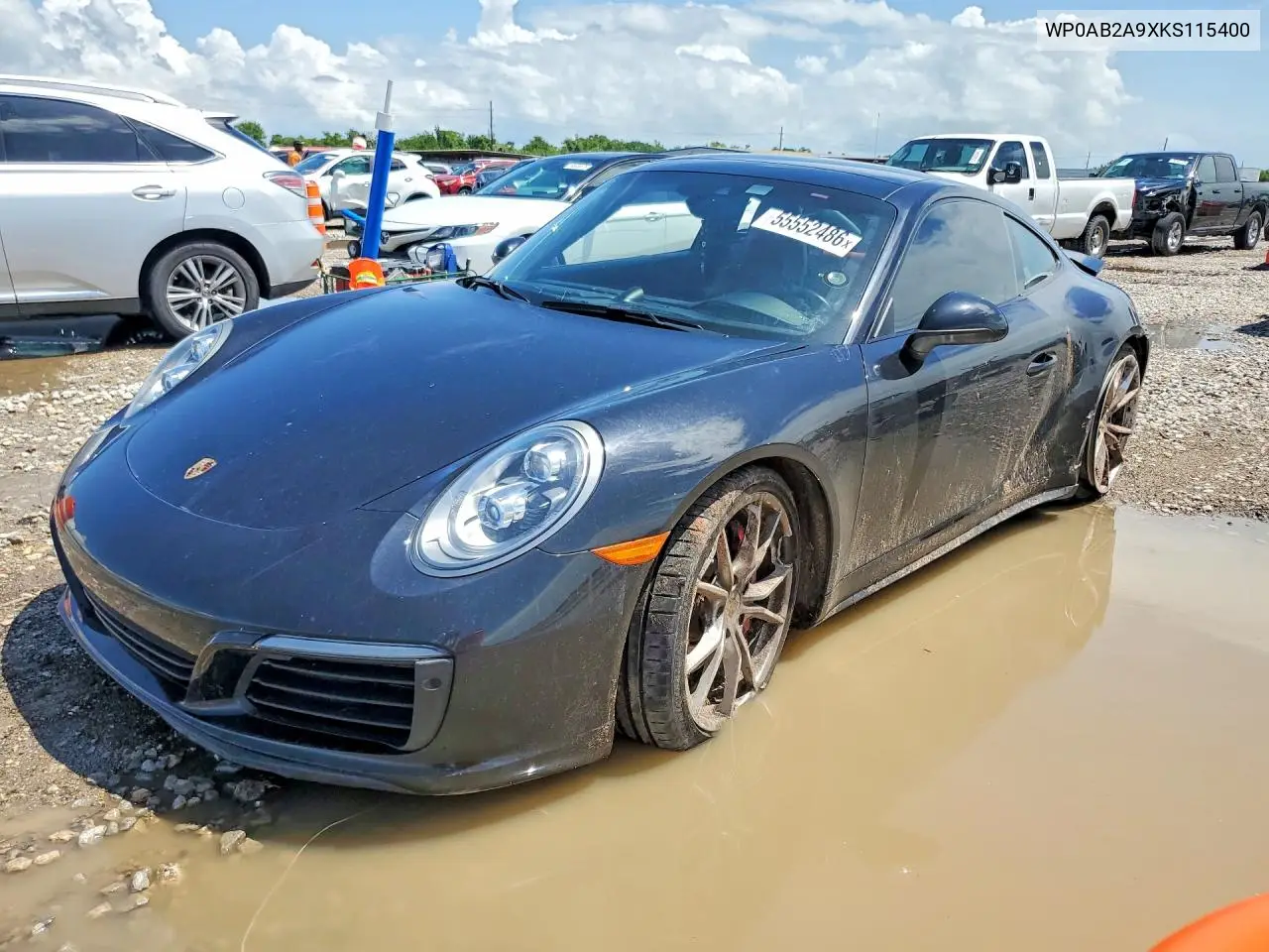 2019 Porsche 911 Carrera S VIN: WP0AB2A9XKS115400 Lot: 55552486