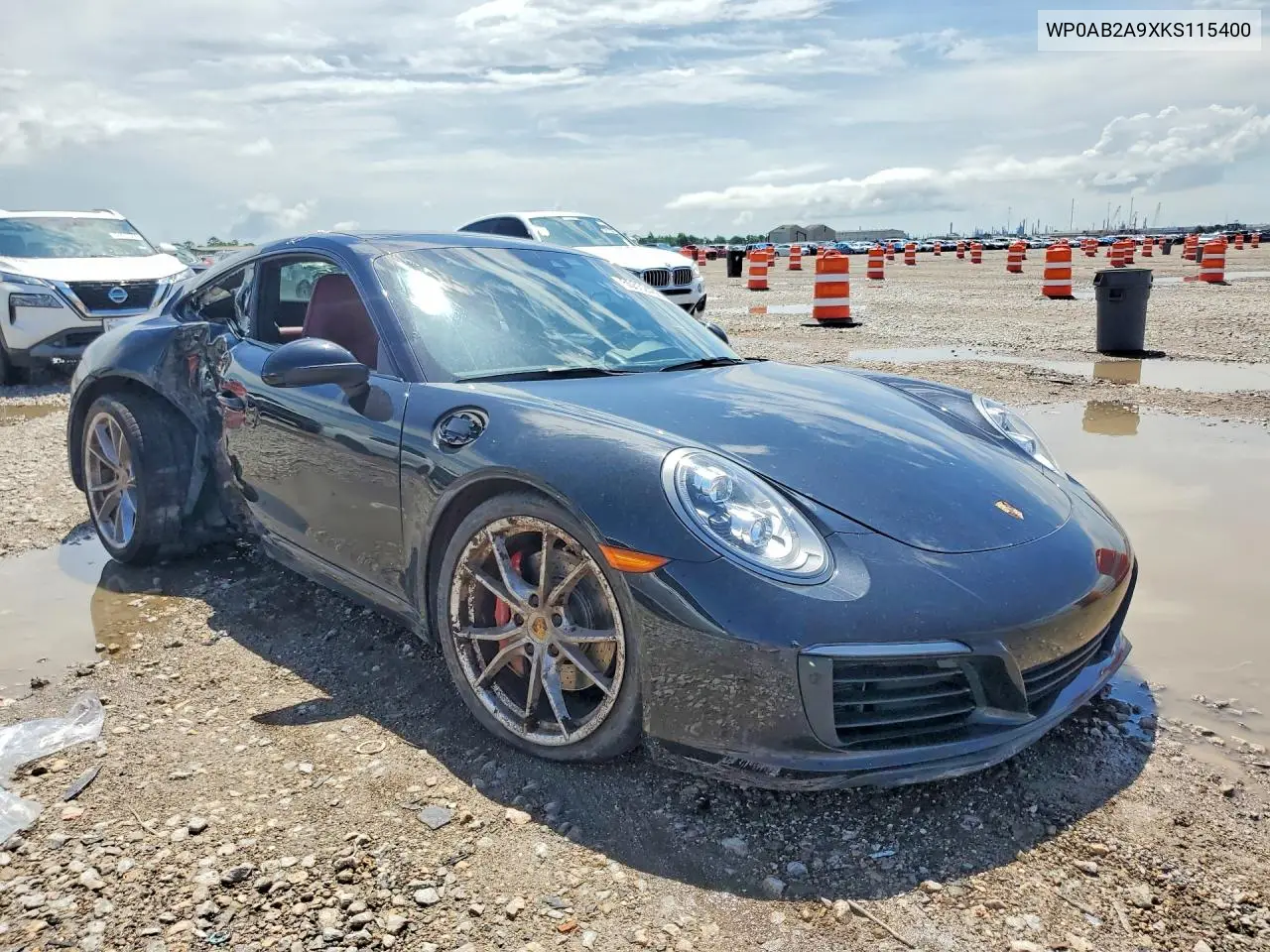 2019 Porsche 911 Carrera S VIN: WP0AB2A9XKS115400 Lot: 55552486