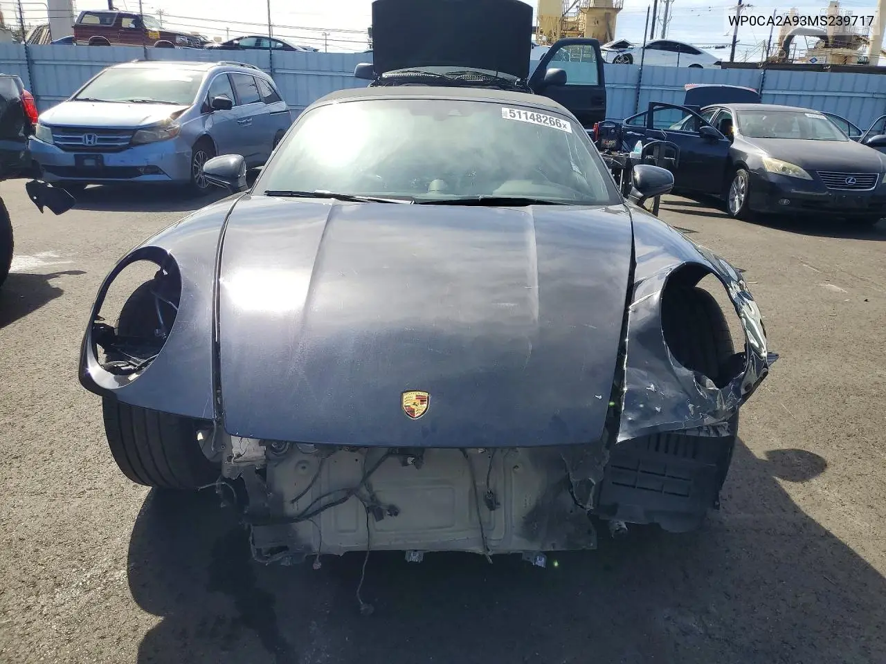 2021 Porsche 911 Carrera VIN: WP0CA2A93MS239717 Lot: 51148266