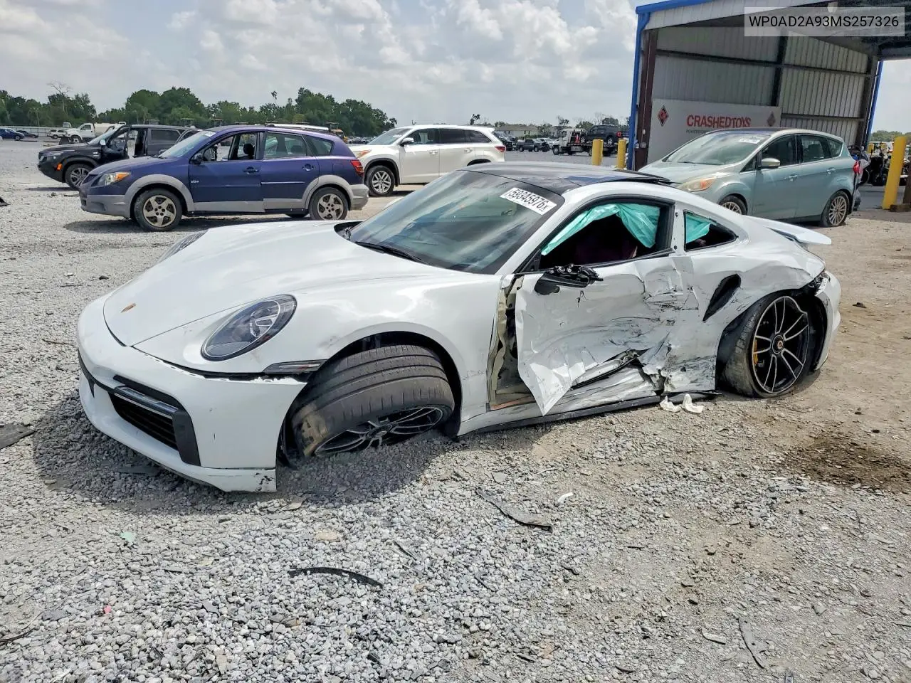 2021 Porsche 911 Turbo VIN: WP0AD2A93MS257326 Lot: 59345976