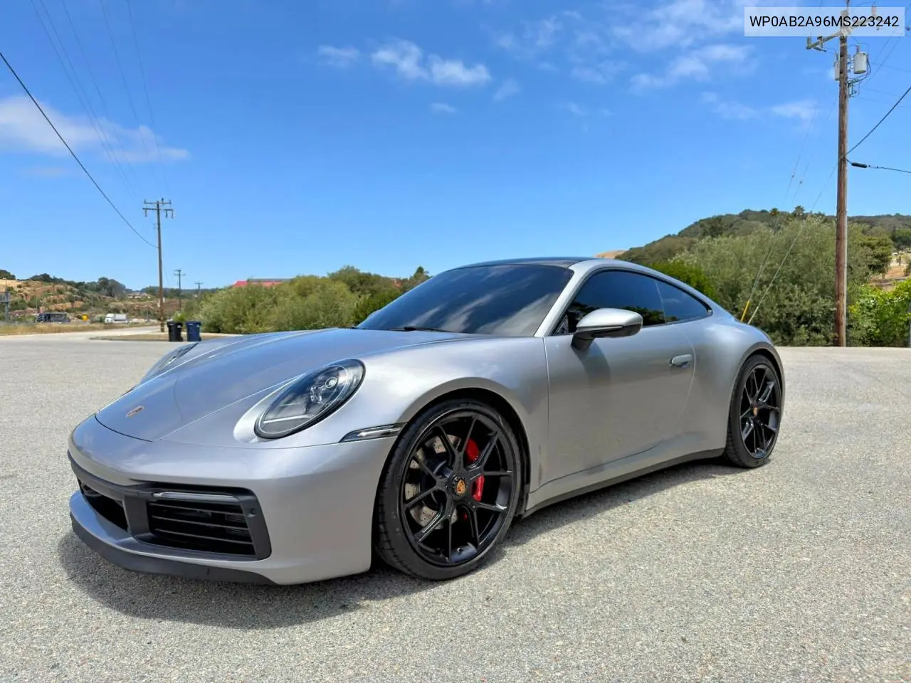 2021 Porsche 911 Carrera S VIN: WP0AB2A96MS223242 Lot: 85790805