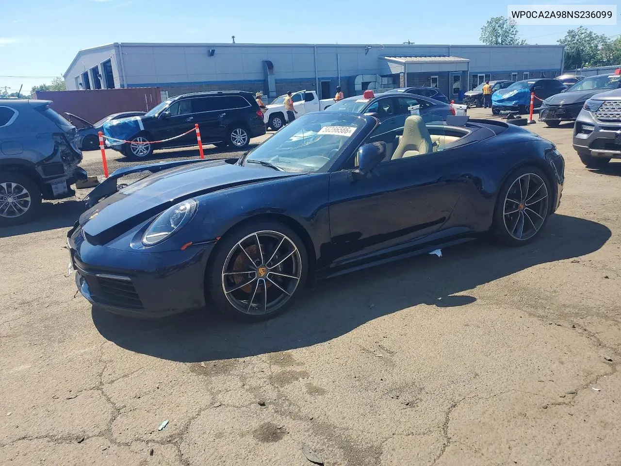 2022 Porsche 911 Carrera VIN: WP0CA2A98NS236099 Lot: 56286586