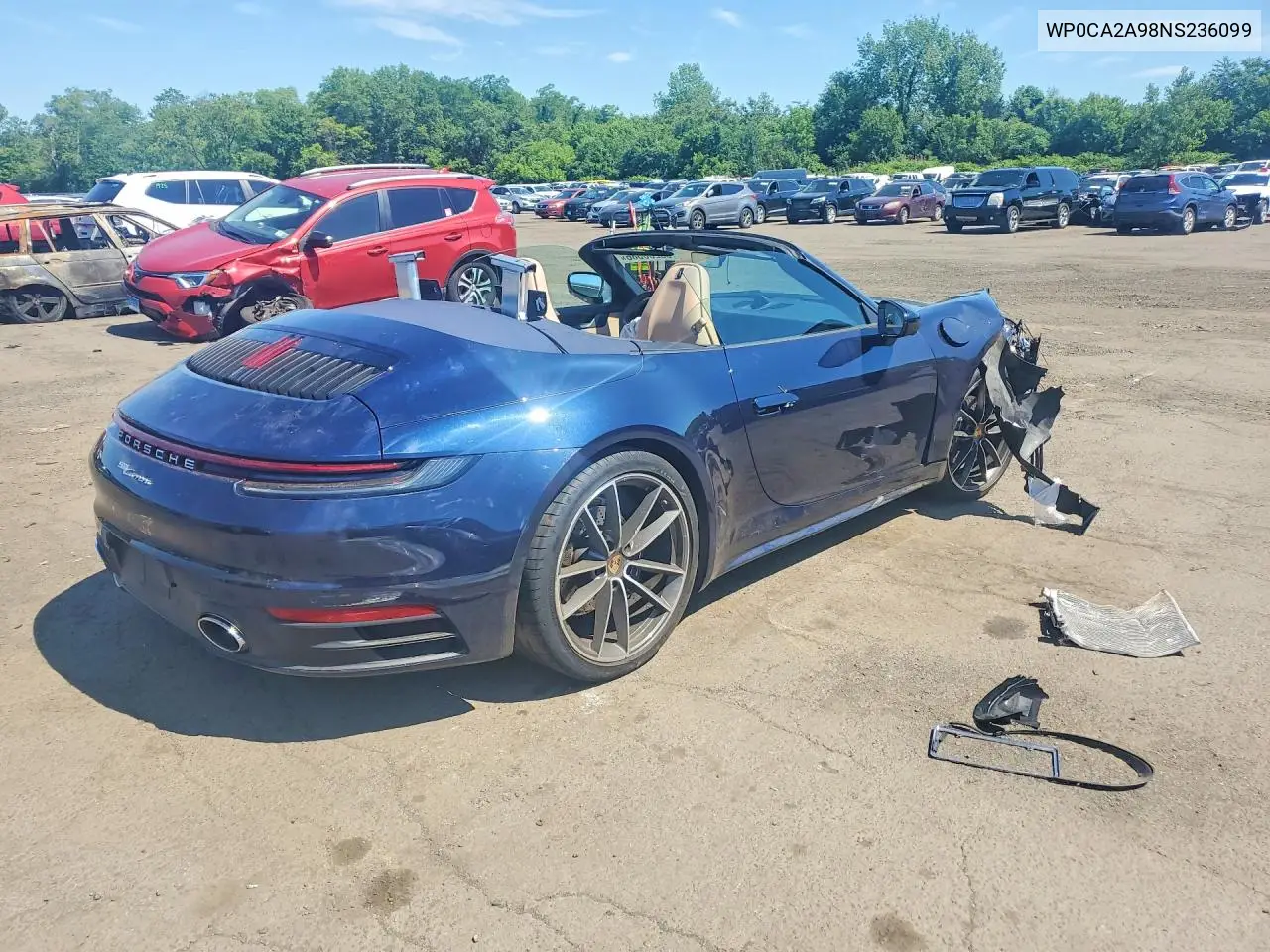 2022 Porsche 911 Carrera VIN: WP0CA2A98NS236099 Lot: 56286586