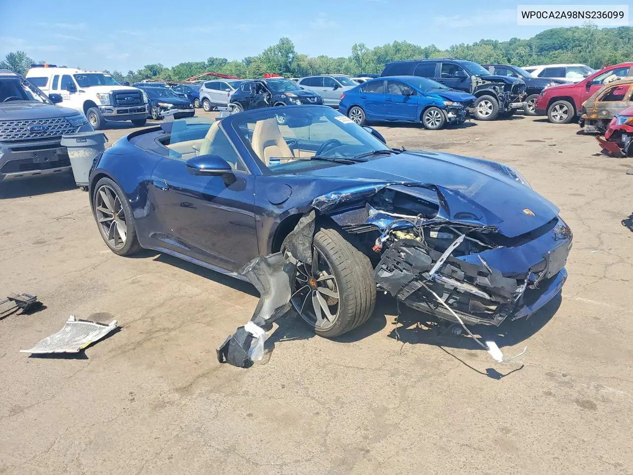 2022 Porsche 911 Carrera VIN: WP0CA2A98NS236099 Lot: 56286586