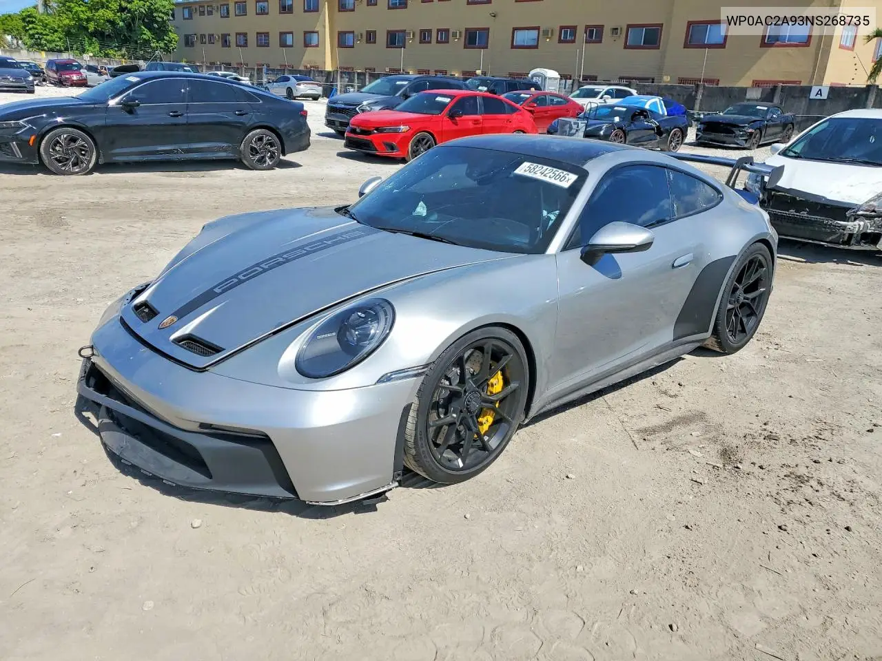 2022 Porsche 911 Gt3 VIN: WP0AC2A93NS268735 Lot: 58242566
