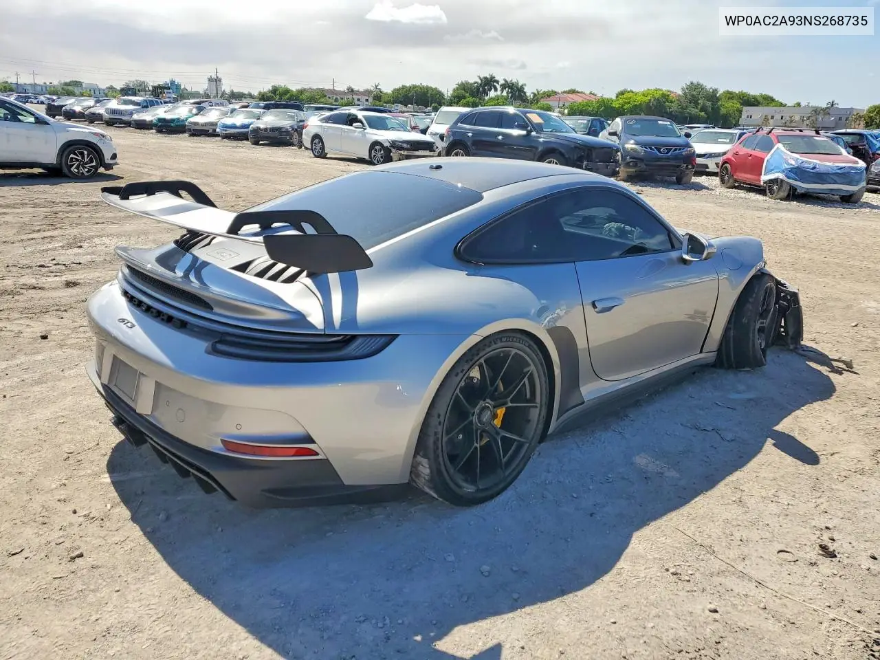 2022 Porsche 911 Gt3 VIN: WP0AC2A93NS268735 Lot: 58242566