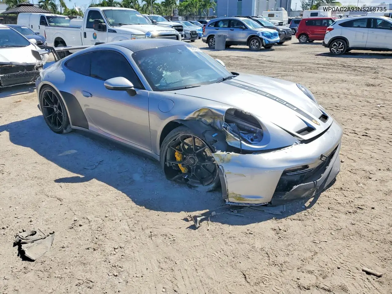 2022 Porsche 911 Gt3 VIN: WP0AC2A93NS268735 Lot: 58242566