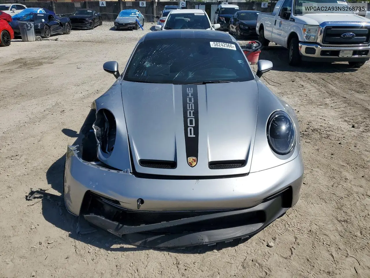 2022 Porsche 911 Gt3 VIN: WP0AC2A93NS268735 Lot: 58242566