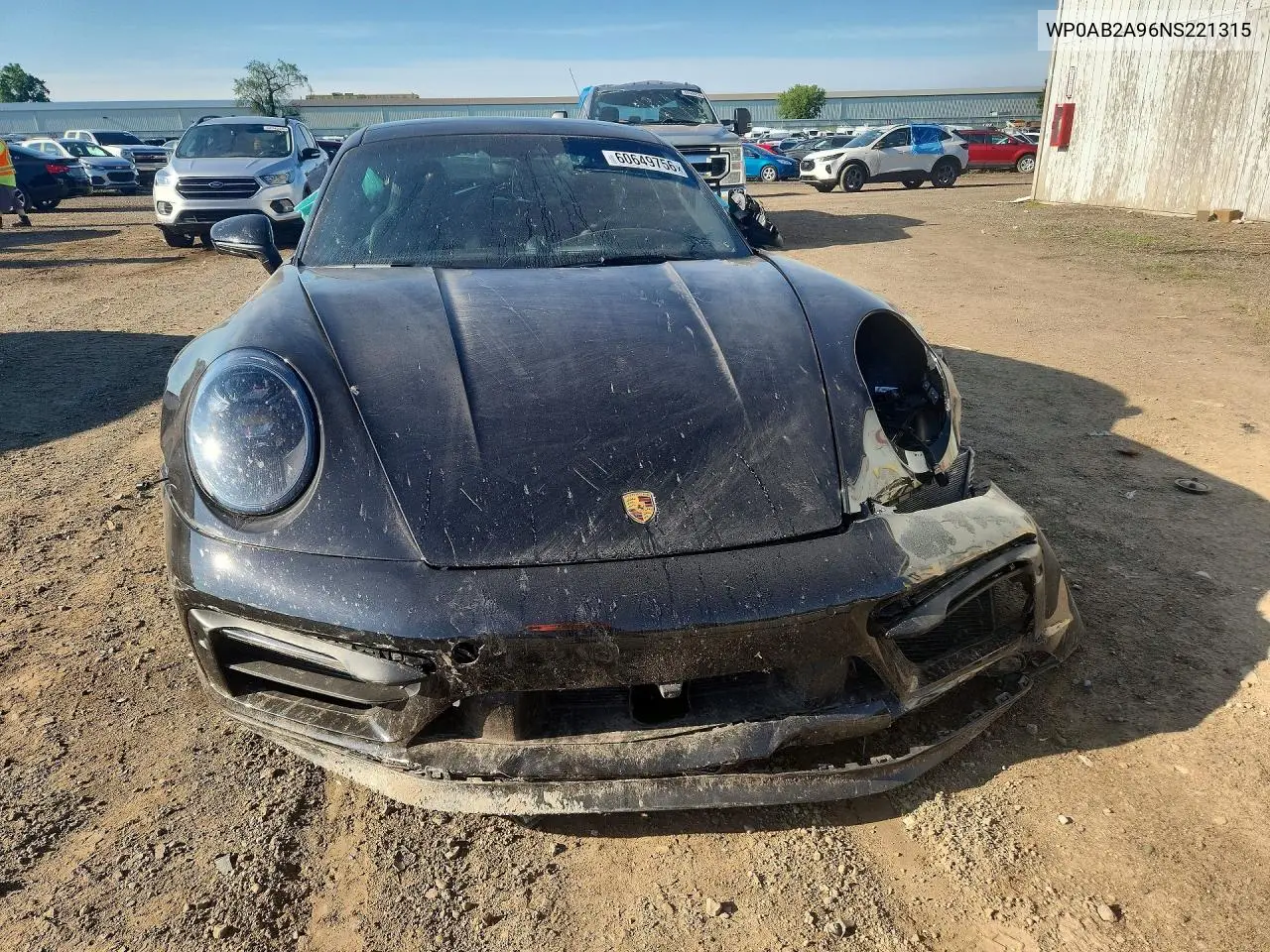 2022 Porsche 911 Carrera S VIN: WP0AB2A96NS221315 Lot: 60649756