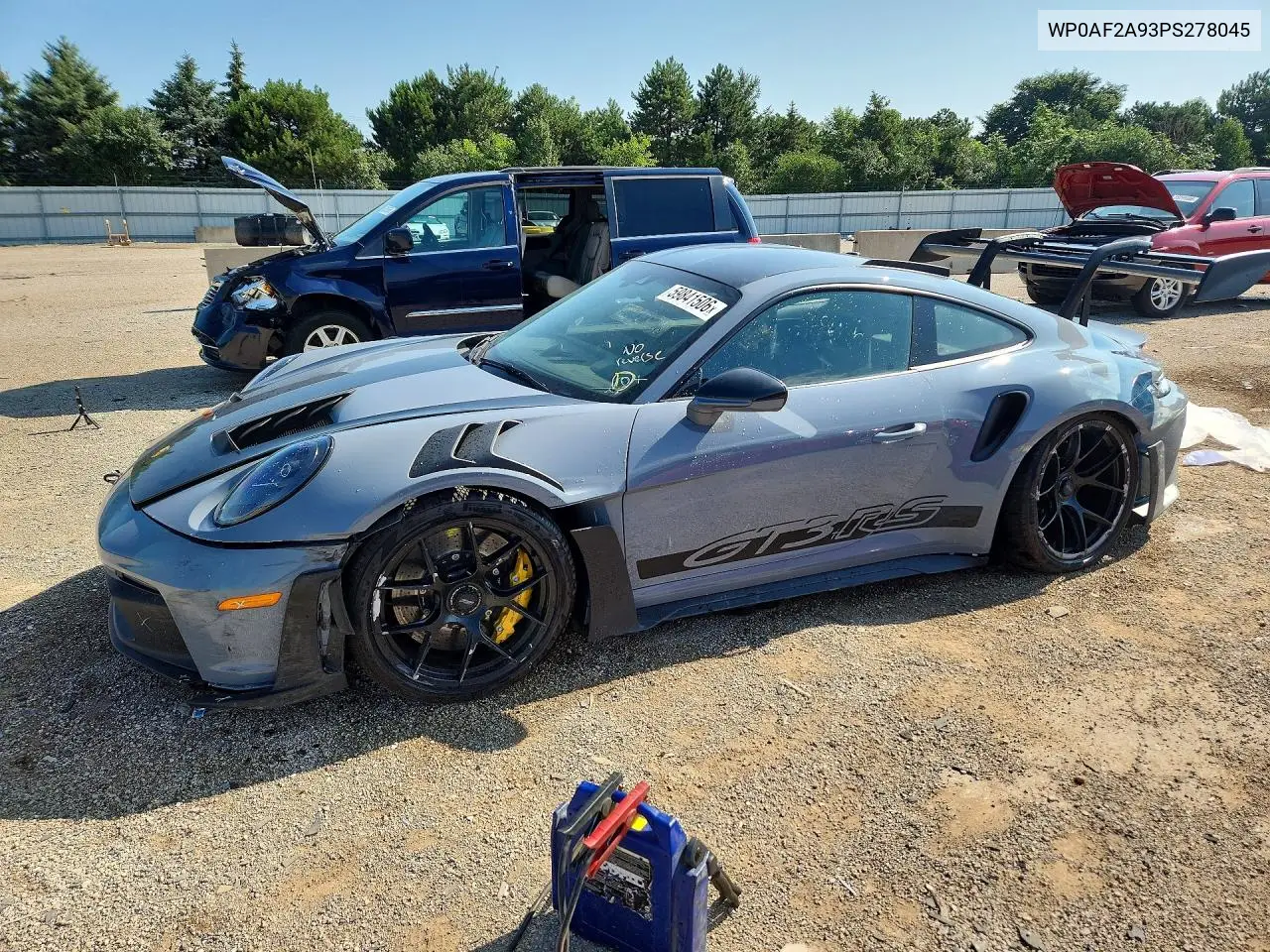 2023 Porsche 911 Gt3 Rs VIN: WP0AF2A93PS278045 Lot: 59841506