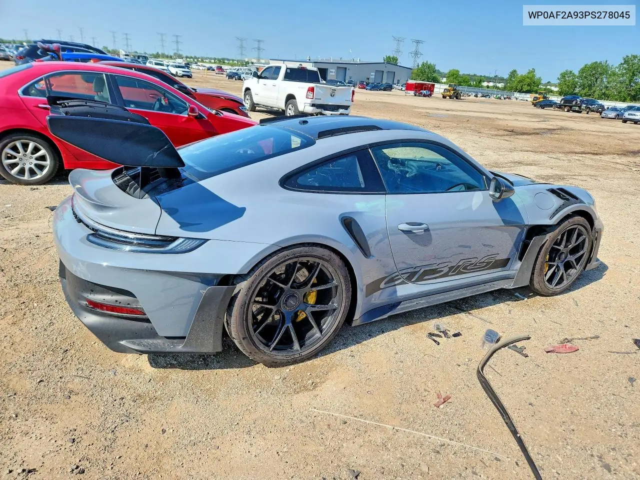2023 Porsche 911 Gt3 Rs VIN: WP0AF2A93PS278045 Lot: 59841506
