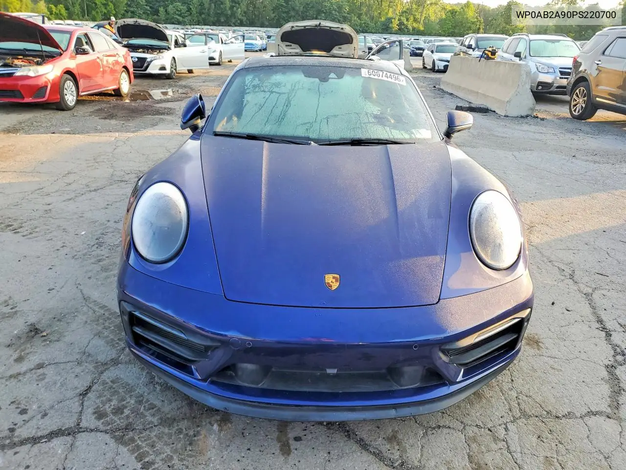 2023 Porsche 911 Carrera S VIN: WP0AB2A90PS220700 Lot: 60674496