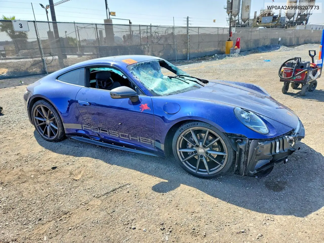 2024 Porsche 911 Carrera VIN: WP0AA2A99RS207773 Lot: 54445656