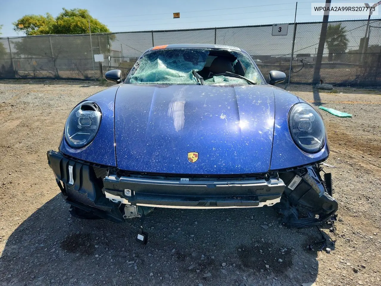 2024 Porsche 911 Carrera VIN: WP0AA2A99RS207773 Lot: 54445656