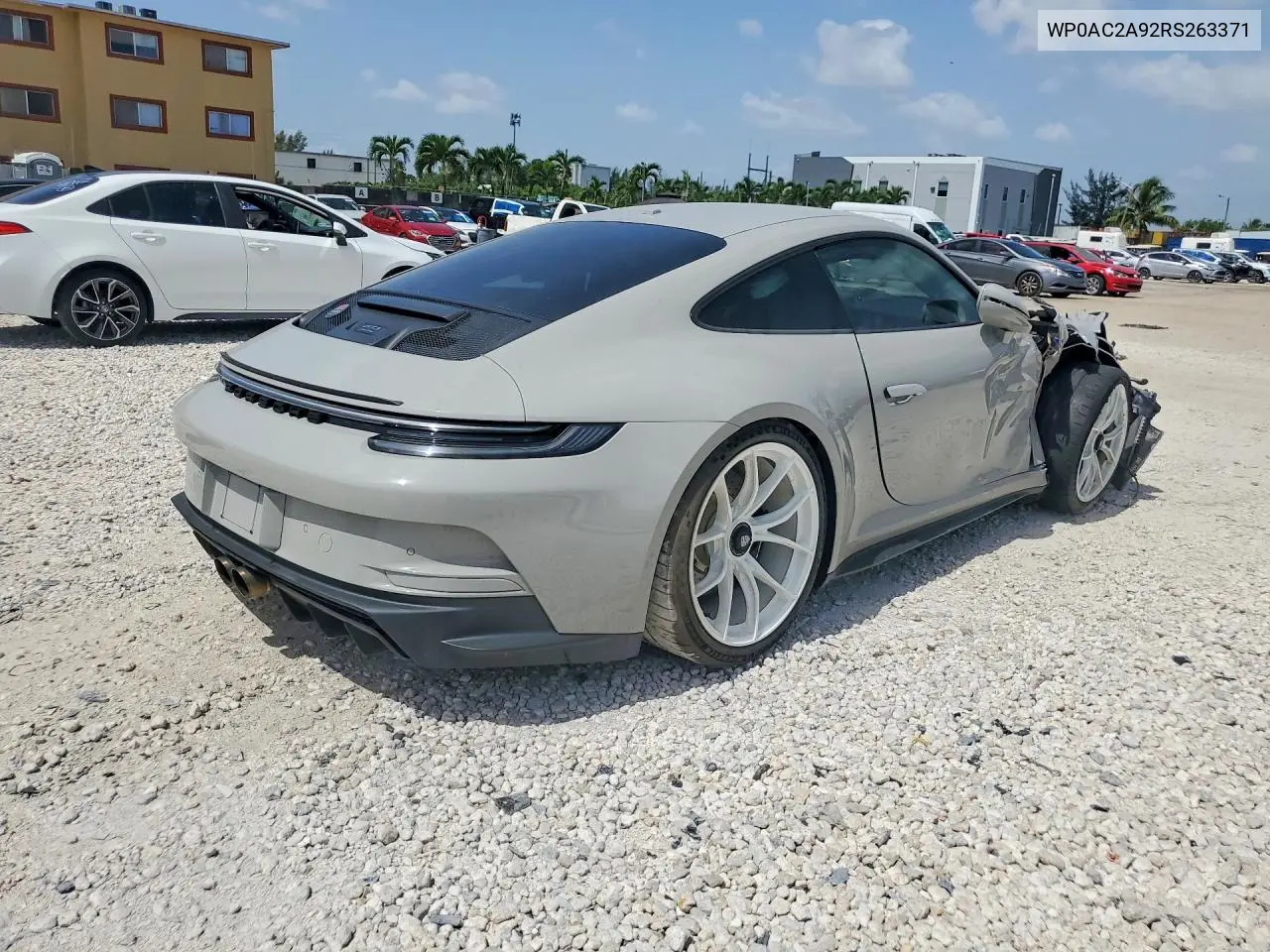2024 Porsche 911 Gt3/Gt3 Touring VIN: WP0AC2A92RS263371 Lot: 60804656