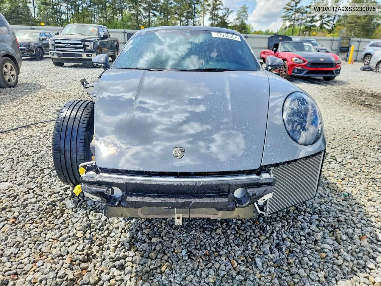 2025 Porsche 911 Carrera S VIN: WP0AH2A9XSS230075 Lot: 47946096