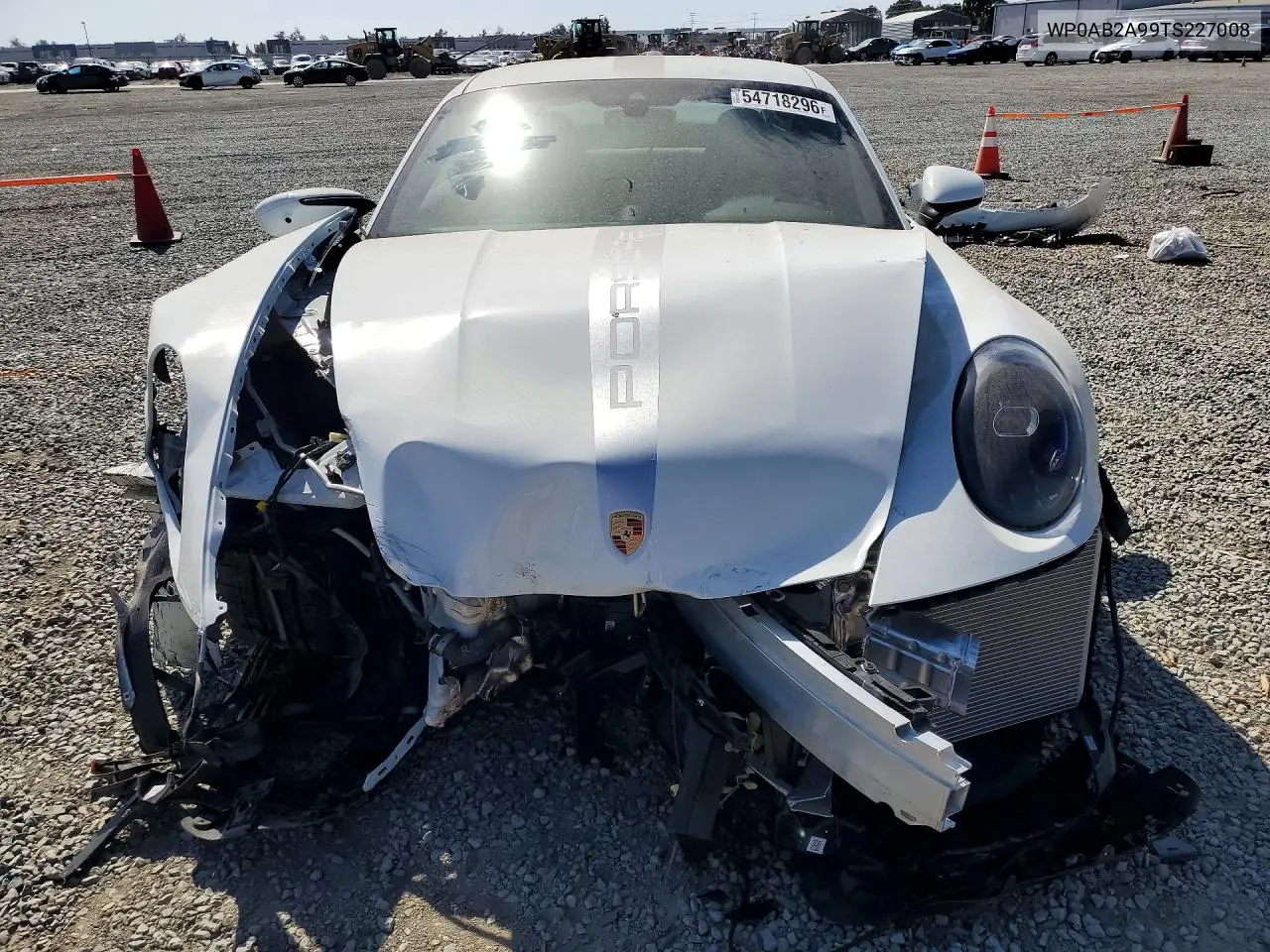 2026 Porsche 911 VIN: WP0AB2A99TS227008 Lot: 54718296