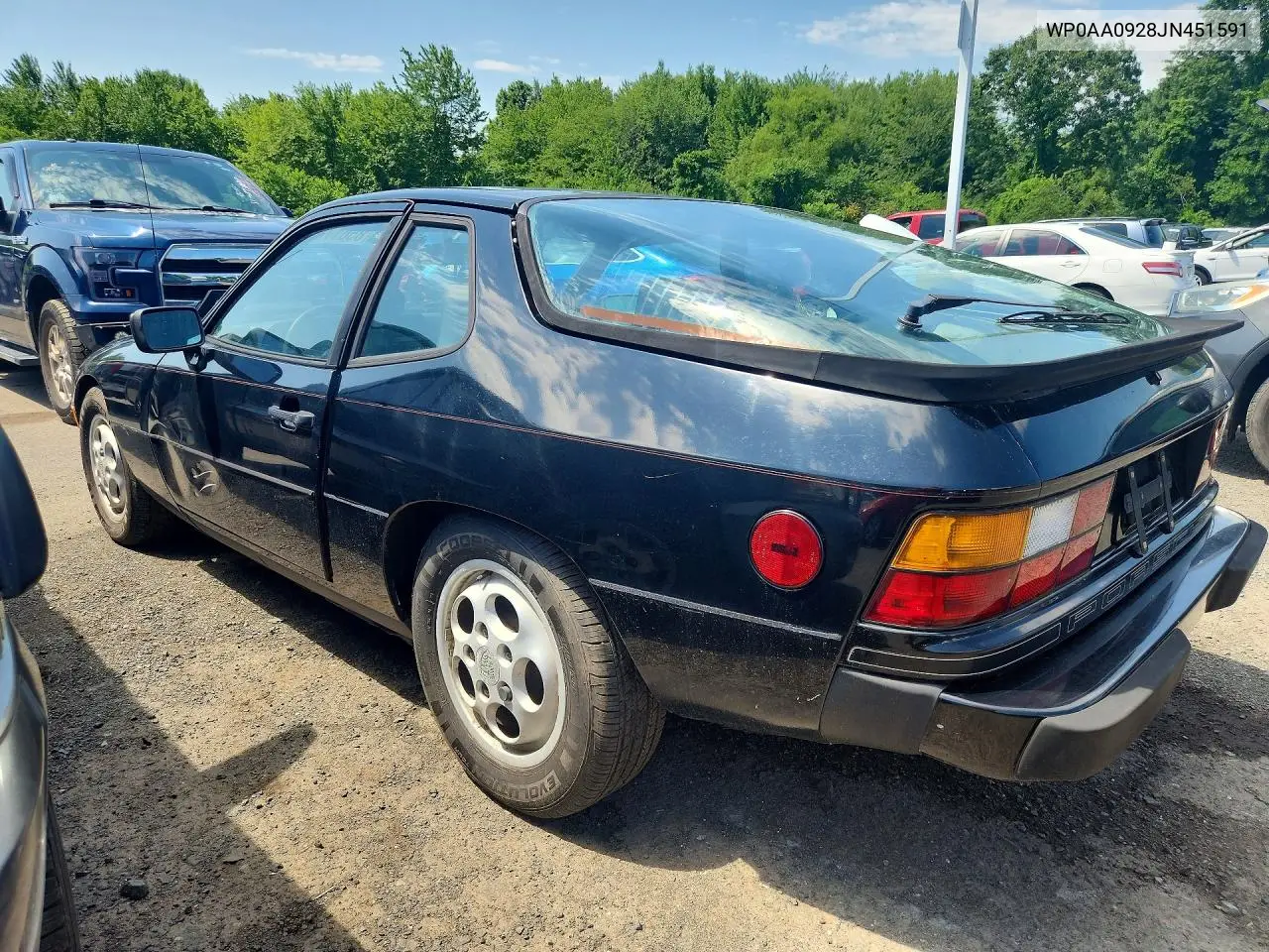 1988 Porsche 924 S VIN: WP0AA0928JN451591 Lot: 85617465