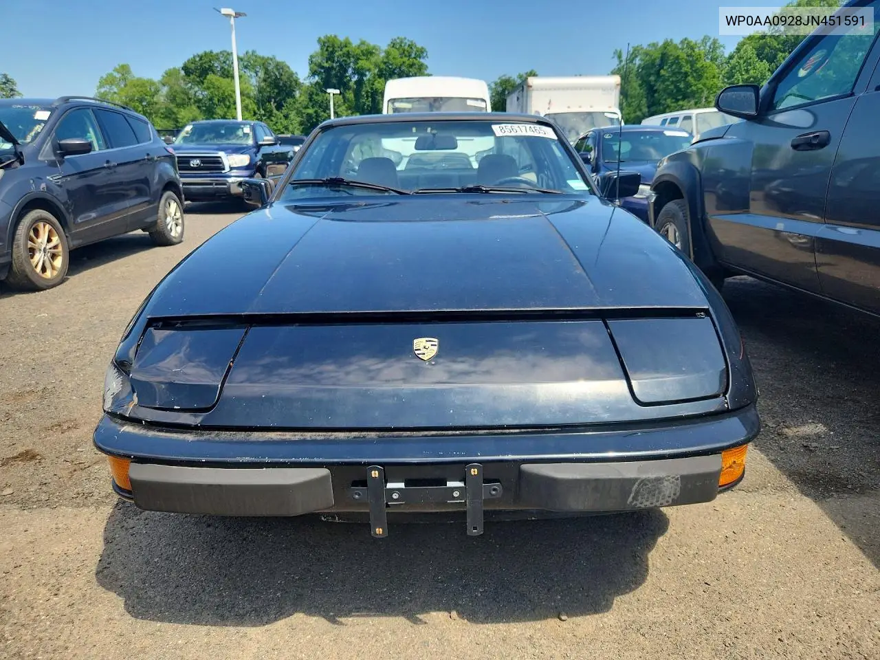 1988 Porsche 924 S VIN: WP0AA0928JN451591 Lot: 85617465