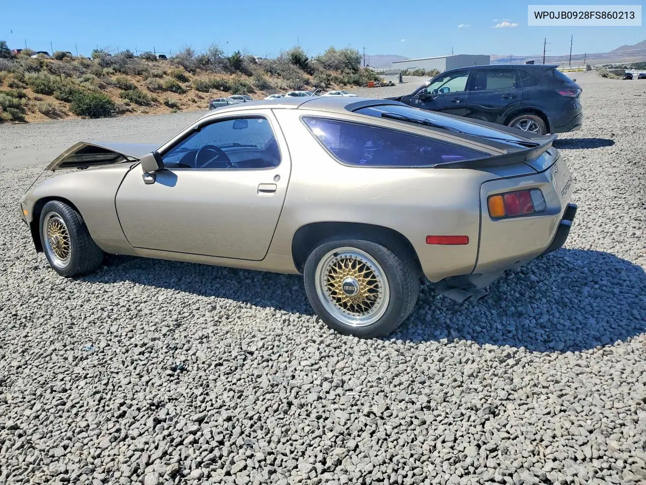 1985 Porsche 928 S VIN: WP0JB0928FS860213 Lot: 60070726