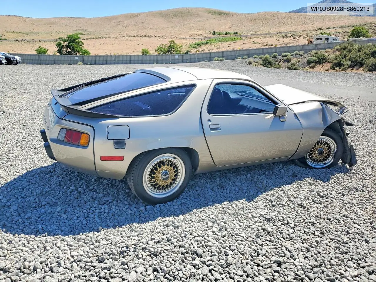 1985 Porsche 928 S VIN: WP0JB0928FS860213 Lot: 60070726