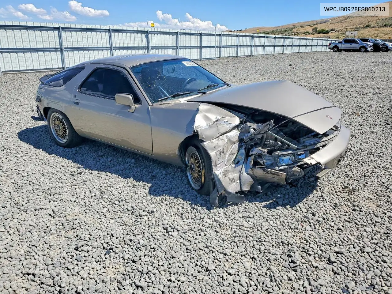 1985 Porsche 928 S VIN: WP0JB0928FS860213 Lot: 60070726