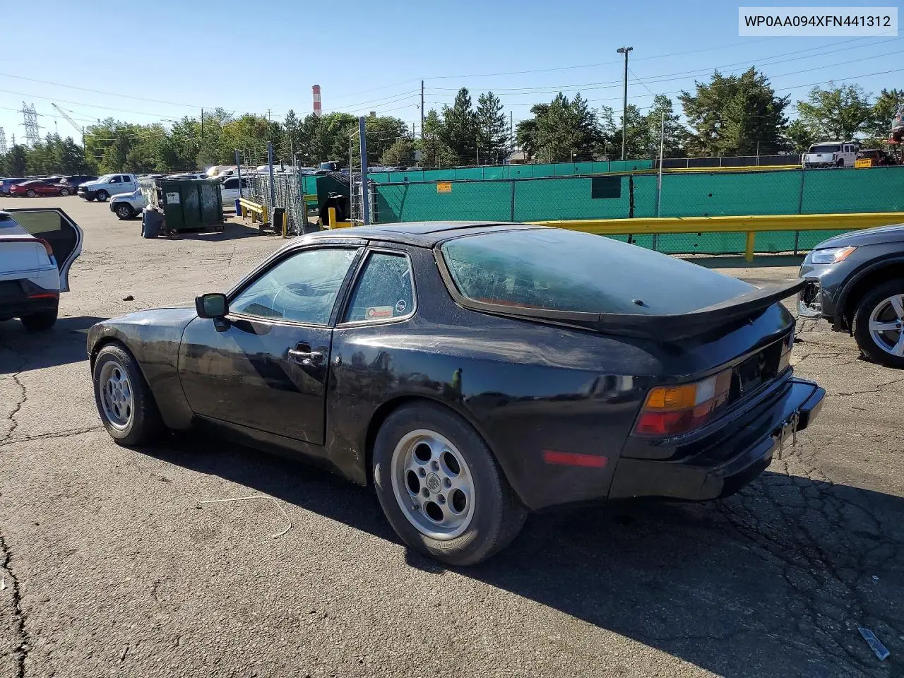1984 Pors 944 VIN: WP0AA094XFN441312 Lot: 61245706