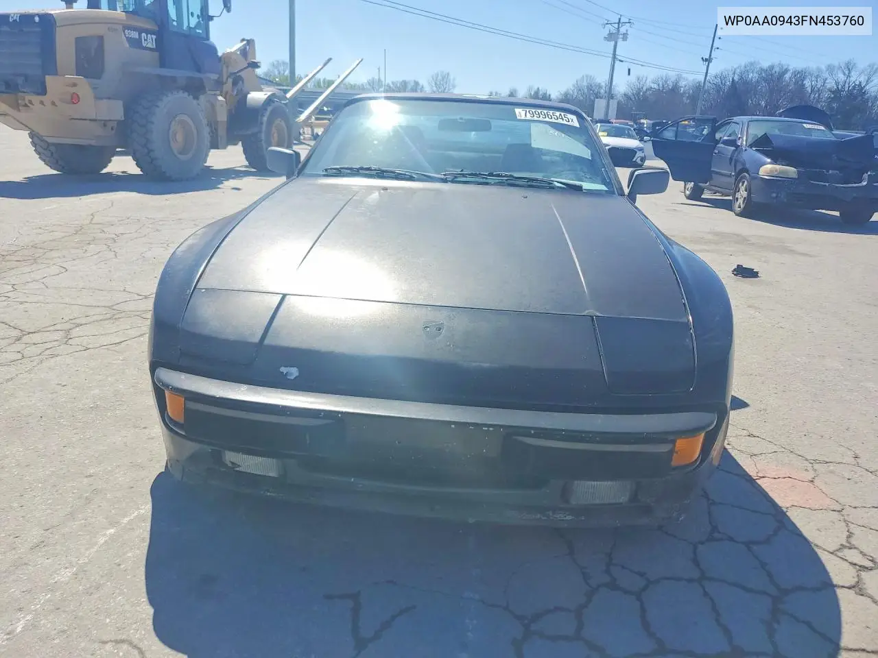 1985 Porsche 944 VIN: WP0AA0943FN453760 Lot: 79996545