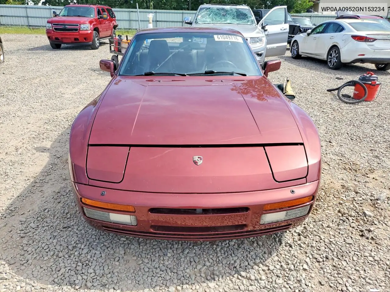 1986 Porsche 944 VIN: WP0AA0952GN153234 Lot: 61049716