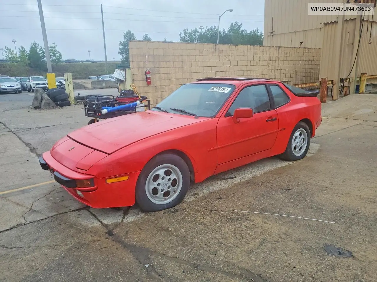 1992 Porsche 944 VIN: WP0AB0947JN473693 Lot: 57690196