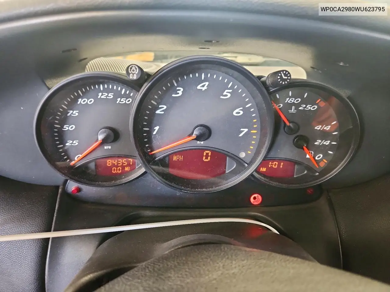 1998 Porsche Boxster VIN: WP0CA2980WU623795 Lot: 58516256