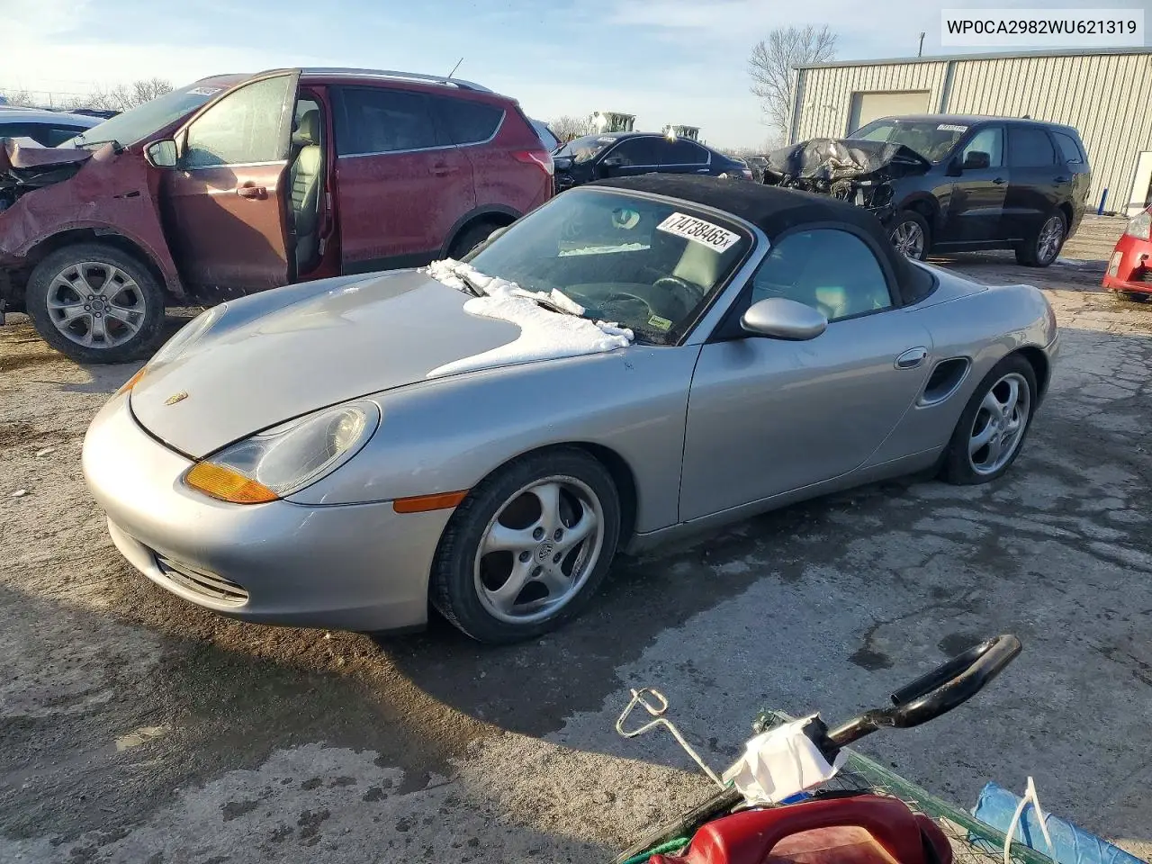 1998 Porsche Boxster VIN: WP0CA2982WU621319 Lot: 74738465