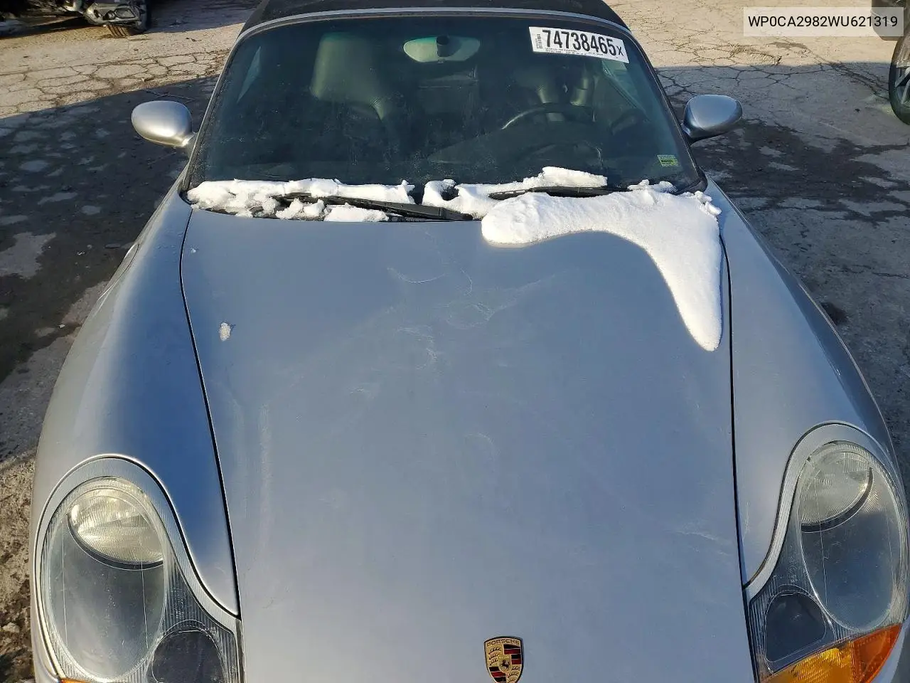 1998 Porsche Boxster VIN: WP0CA2982WU621319 Lot: 74738465