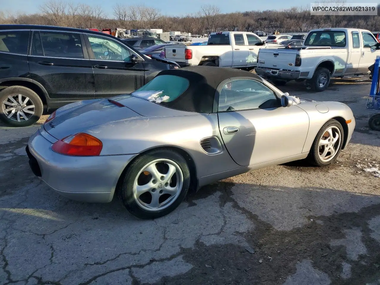 1998 Porsche Boxster VIN: WP0CA2982WU621319 Lot: 74738465