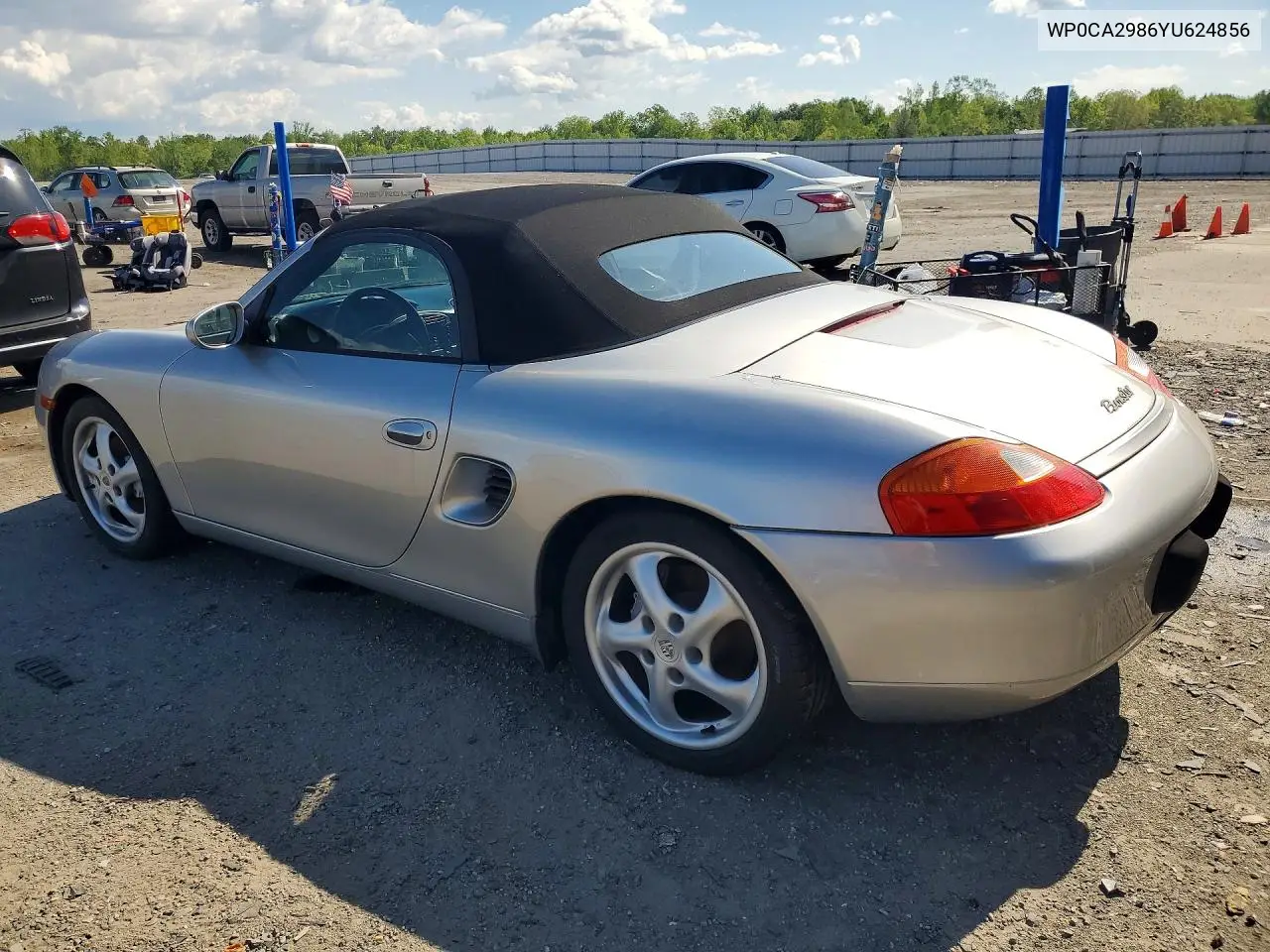 2000 Porsche Boxster VIN: WP0CA2986YU624856 Lot: 50088226
