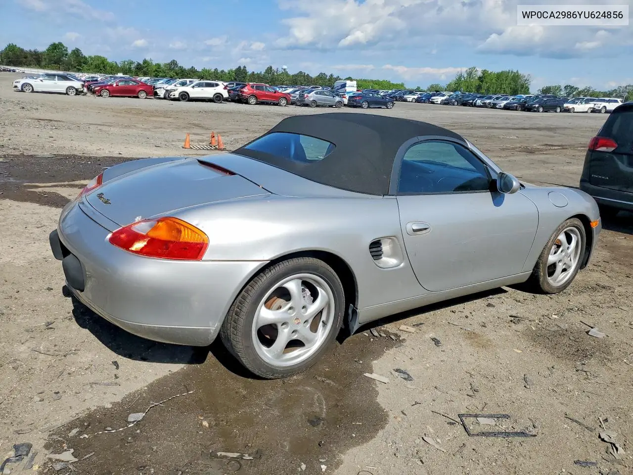 2000 Porsche Boxster VIN: WP0CA2986YU624856 Lot: 50088226