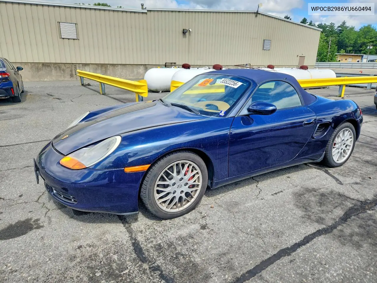 2000 Porsche Boxster S VIN: WP0CB2986YU660494 Lot: 55522256