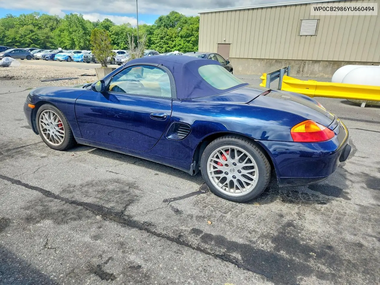 2000 Porsche Boxster S VIN: WP0CB2986YU660494 Lot: 55522256
