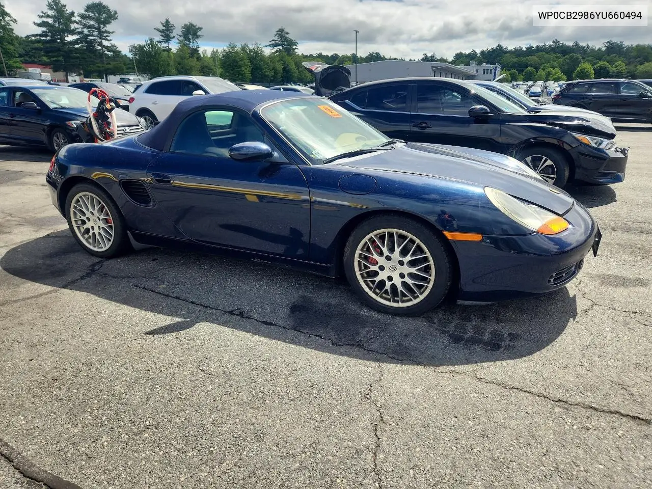 2000 Porsche Boxster S VIN: WP0CB2986YU660494 Lot: 55522256