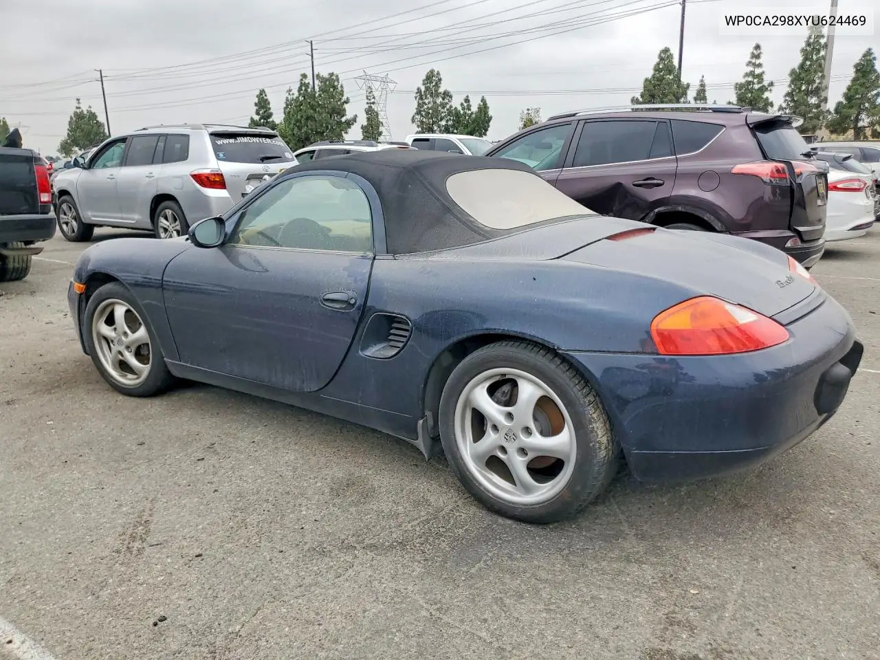 2000 Porsche Boxster VIN: WP0CA298XYU624469 Lot: 57438606
