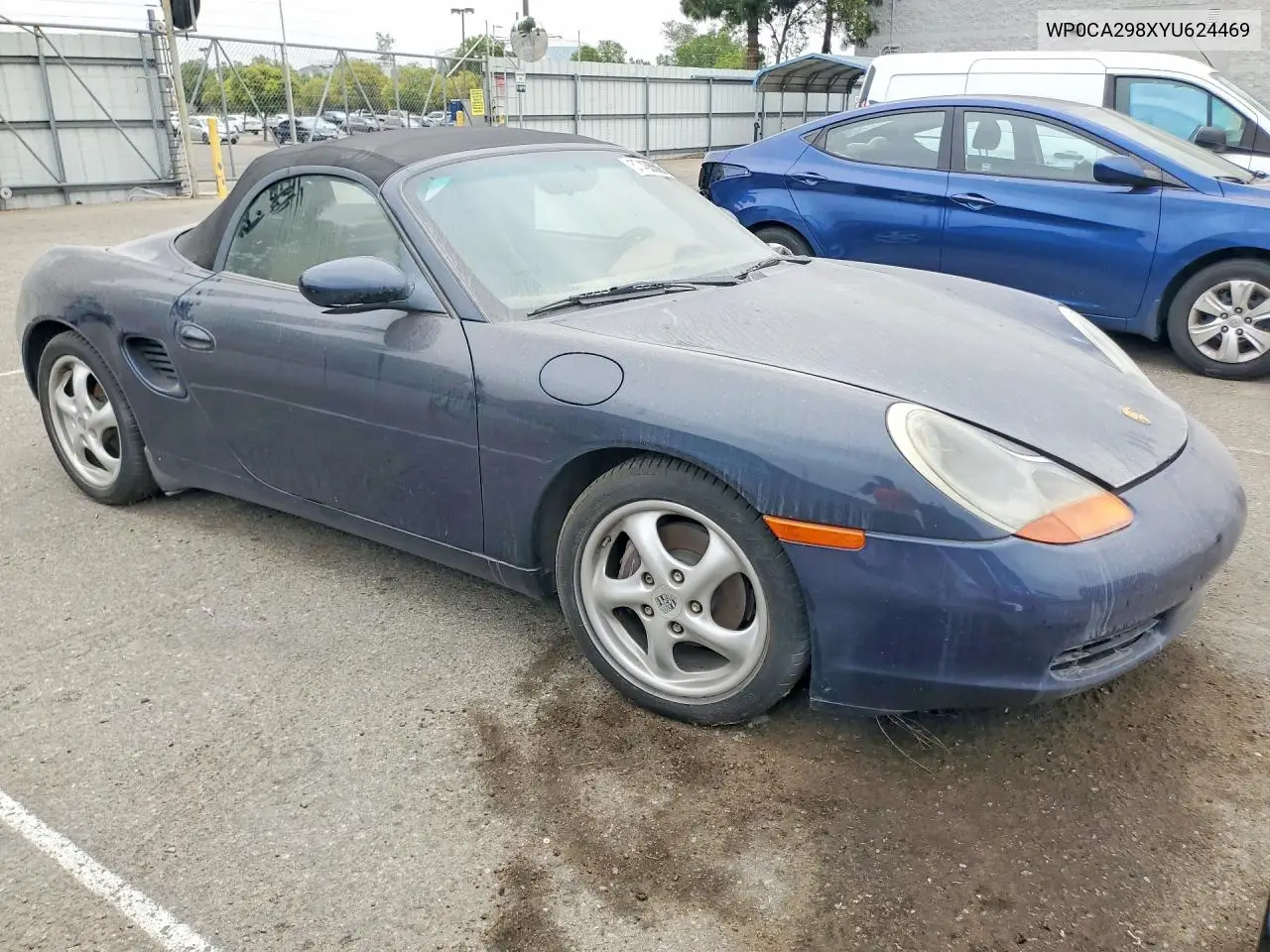 2000 Porsche Boxster VIN: WP0CA298XYU624469 Lot: 57438606