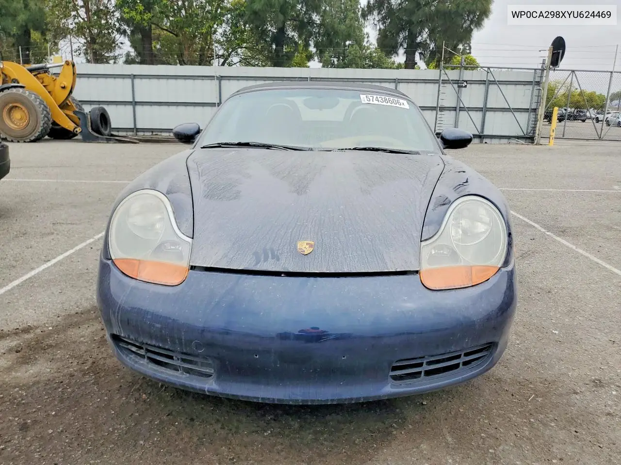 2000 Porsche Boxster VIN: WP0CA298XYU624469 Lot: 57438606