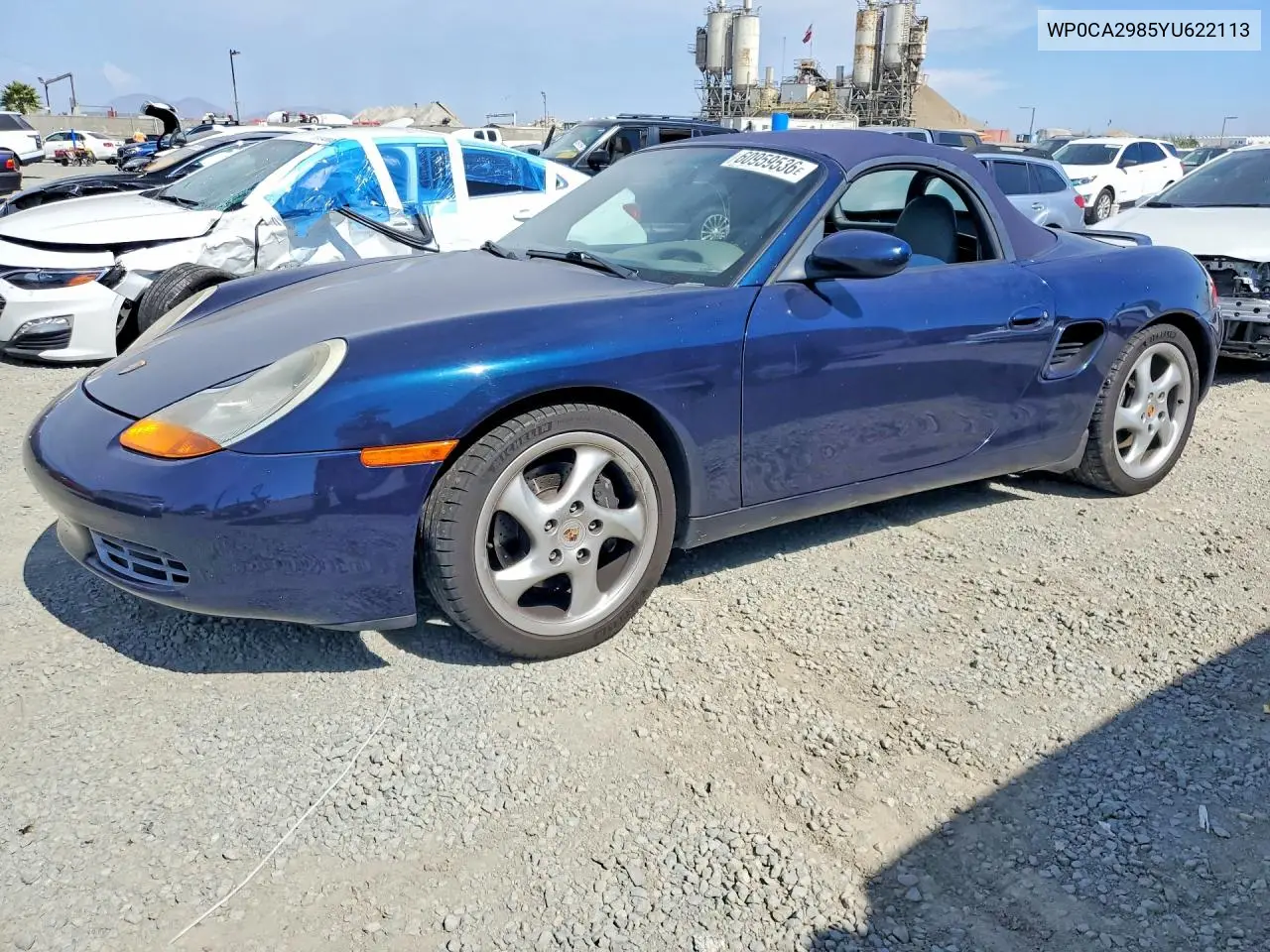 2000 Porsche Boxster VIN: WP0CA2985YU622113 Lot: 60959536
