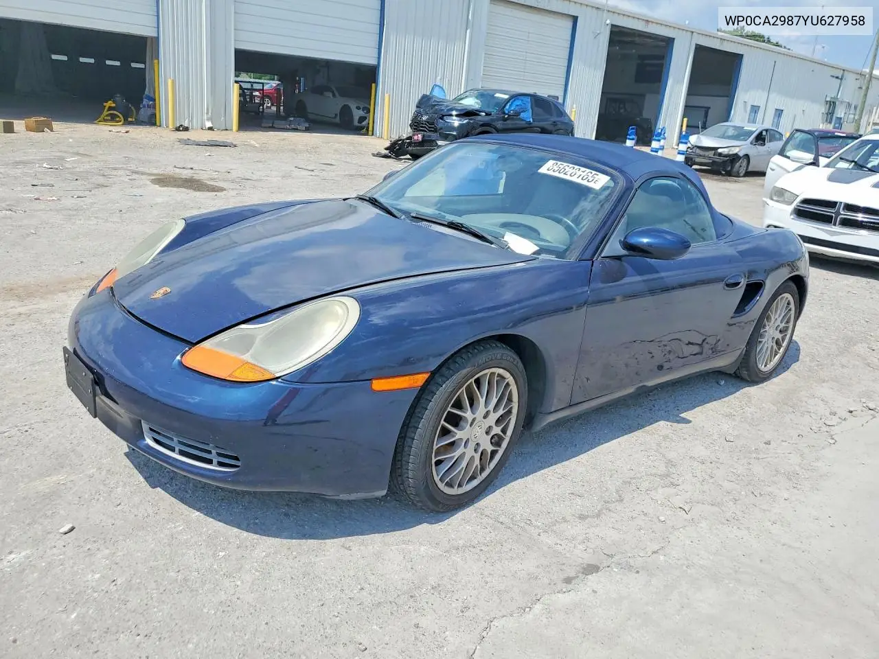 2000 Porsche Boxster VIN: WP0CA2987YU627958 Lot: 85628165