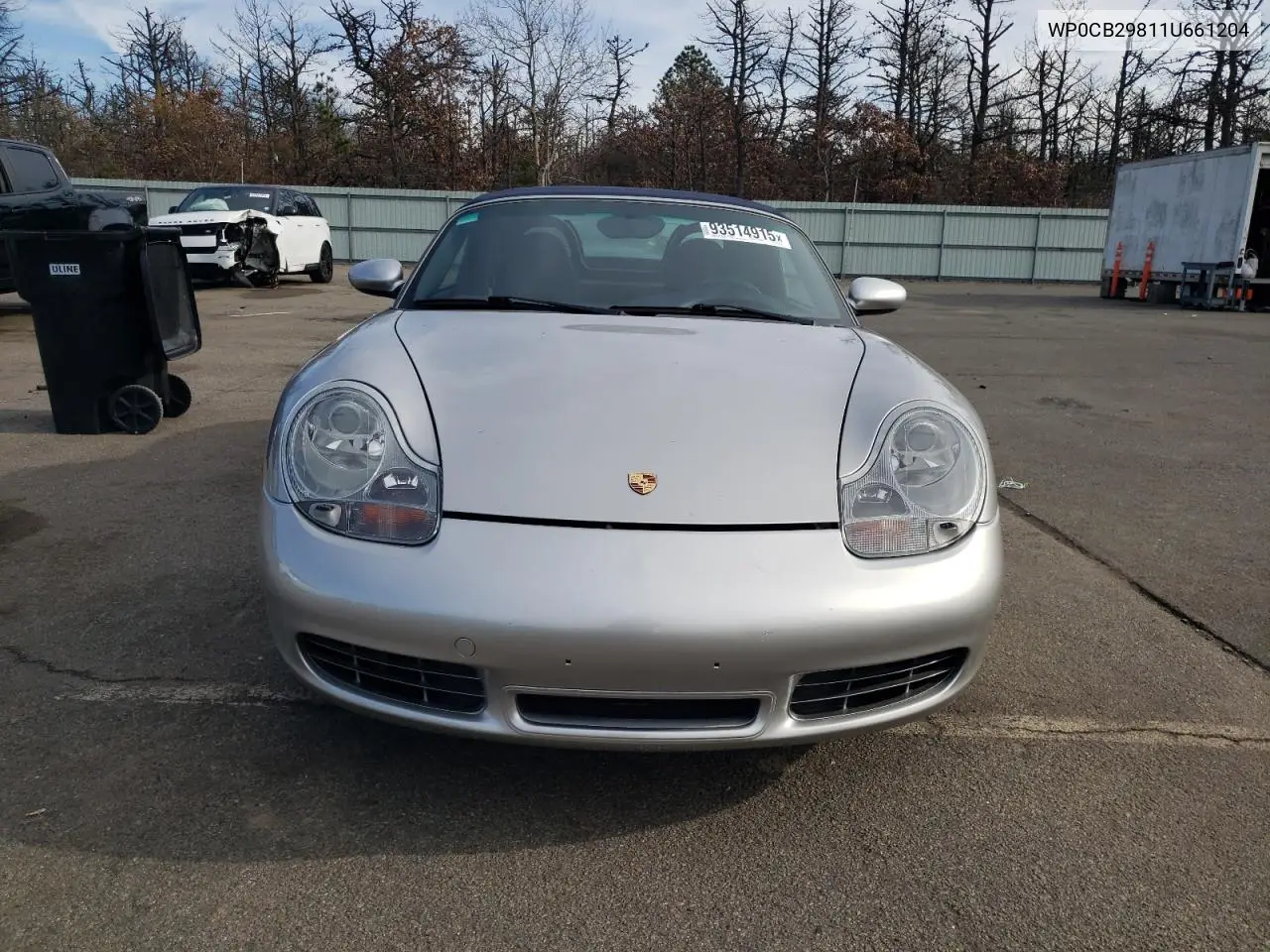 2001 Porsche Boxster S VIN: WP0CB29811U661204 Lot: 93514915