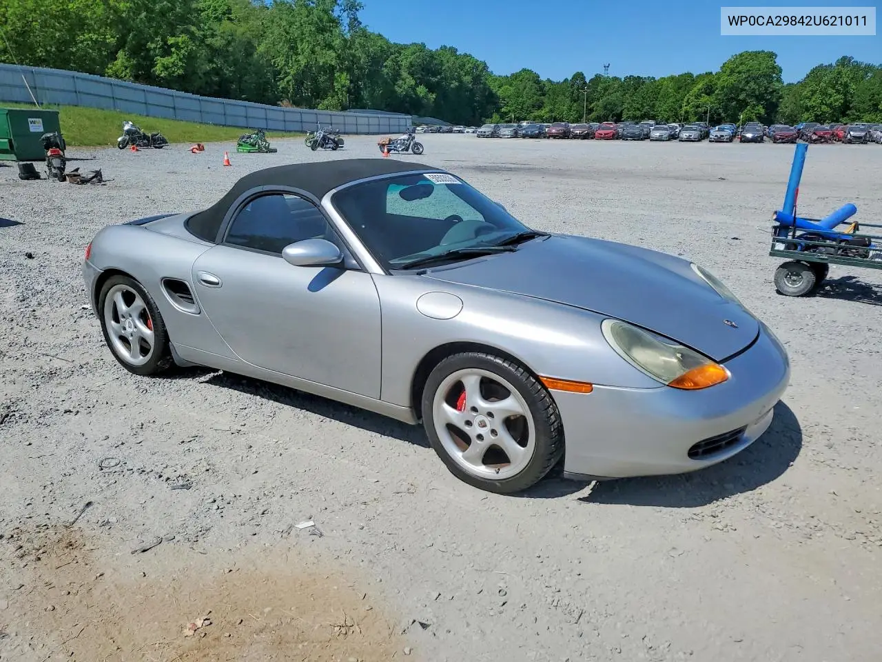 2002 Porsche Boxster VIN: WP0CA29842U621011 Lot: 50503536